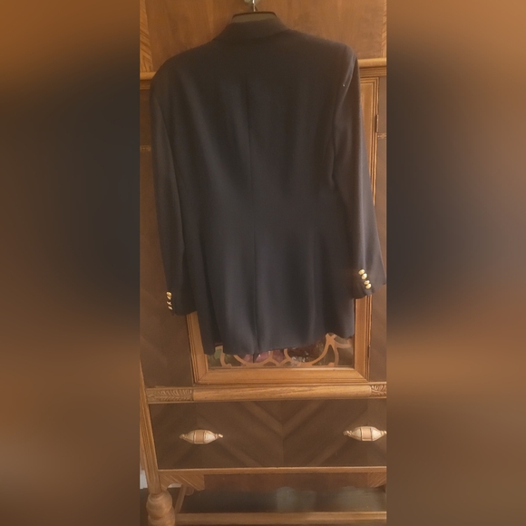 LADIES! SIZE 8 RALPH LAUREN NAVY BLAZER! - Picture 3 of 5